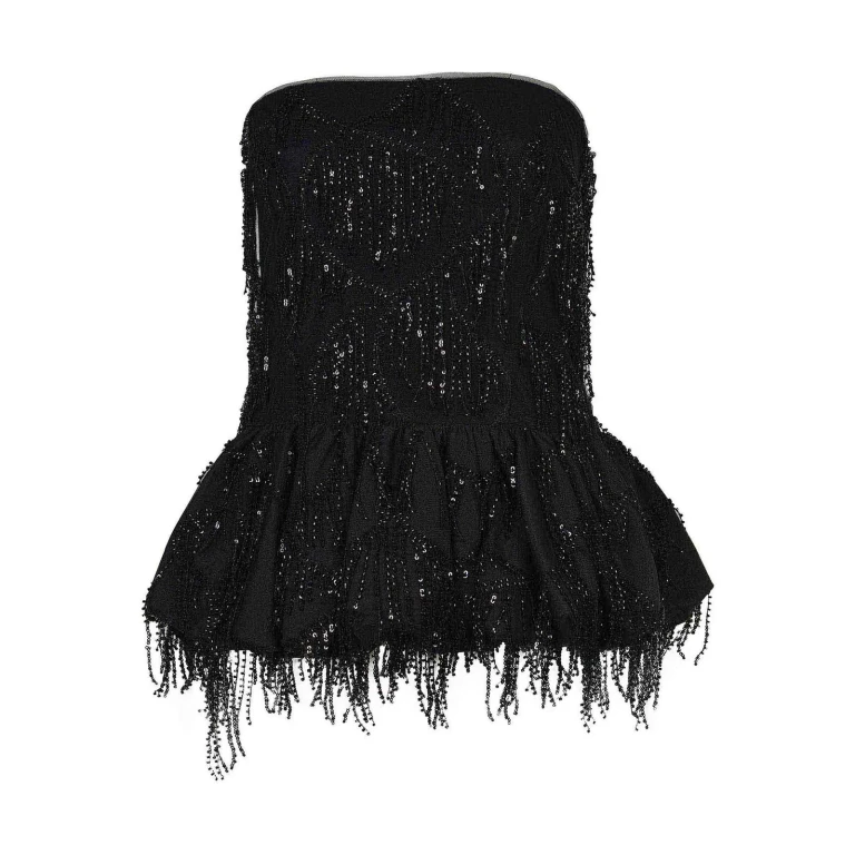 Rotate Birger Christensen Top - Noir