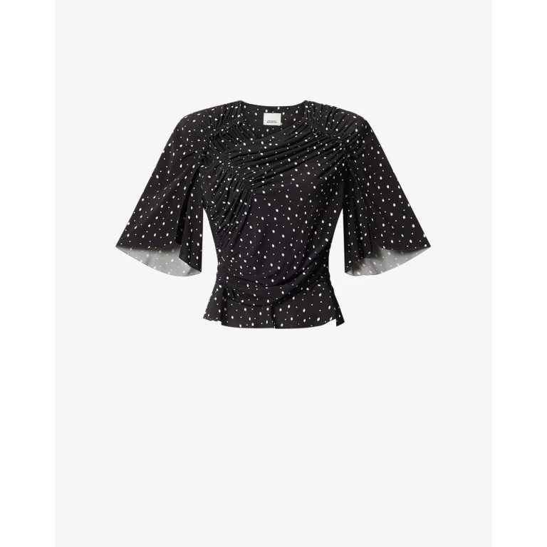 Top Garla - Femme - Noir Et Écru - Taille 34 - Isabel Marant