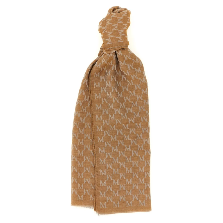 Max Mara Brown Cotton Foulard Accessory - Women