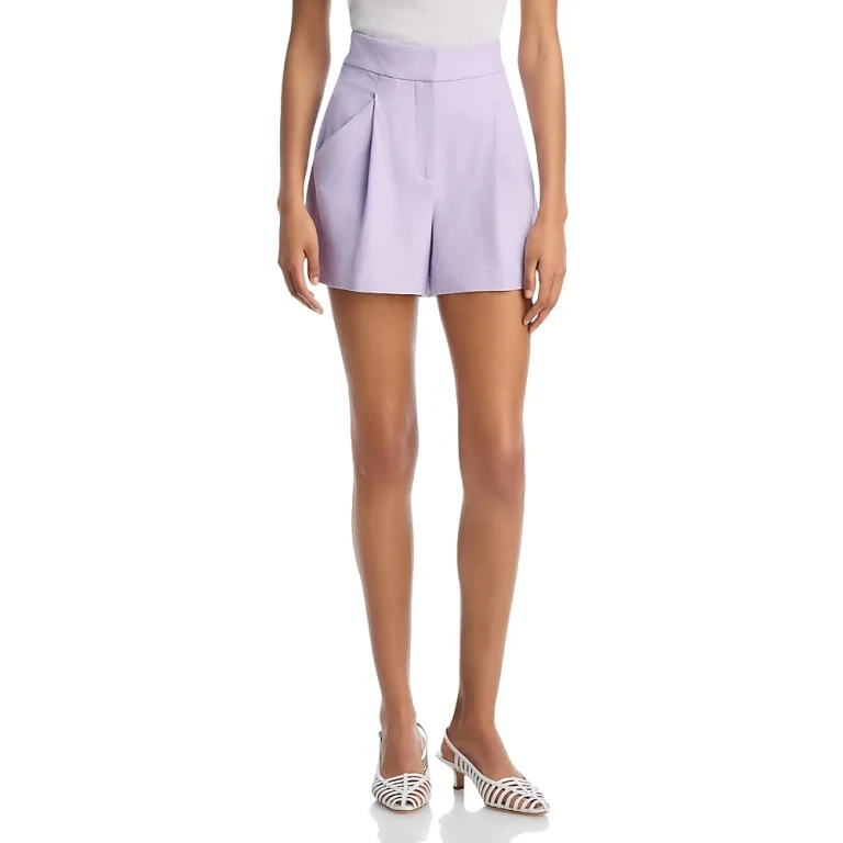 Veronica Beard Elbe Pleated Shorts