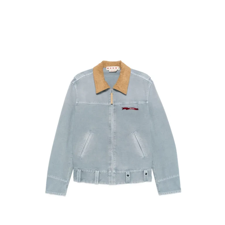 Marni Contrast-collar Zip-fastening Jacket