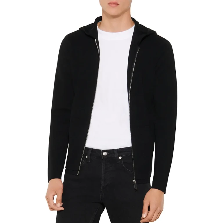 Sandro Wire Wool Slim Fit Hoodie