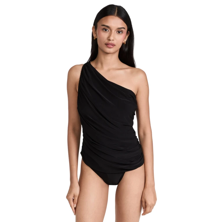 Norma Kamali Diana Mio One Piece Swimsuit Black XL