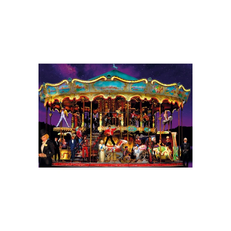 Multicolored Carousel Photographic Artwork | Andrew Martin Starry Night