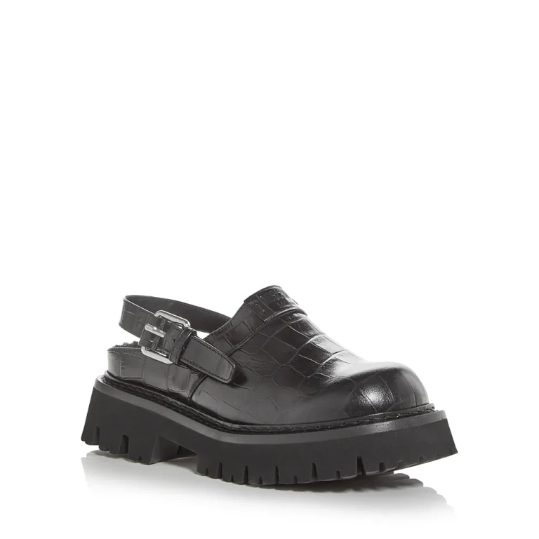 Moschino Women's Embossed Slingback Clogs