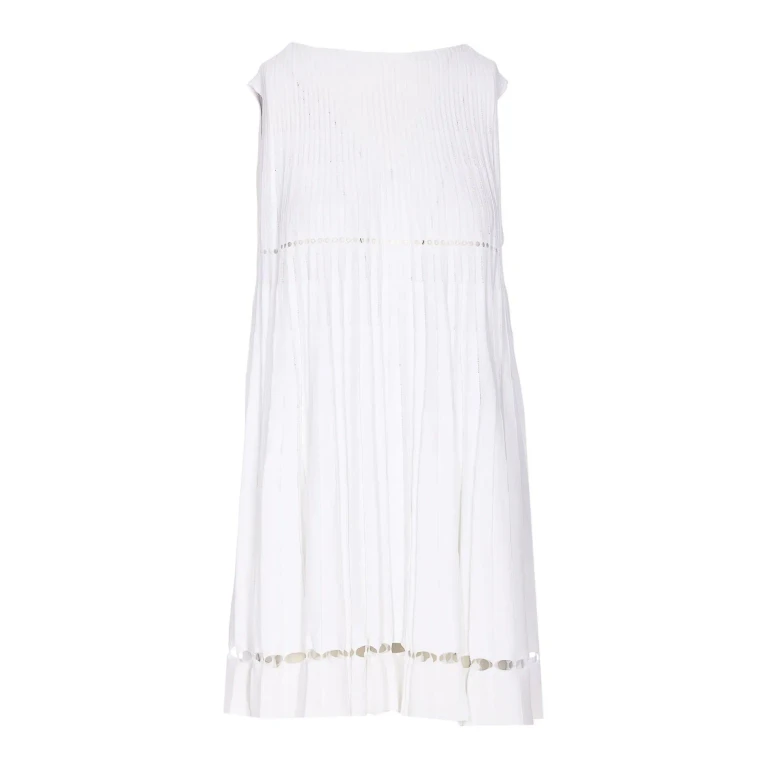 Alaïa Pull Col Rond - Blanc
