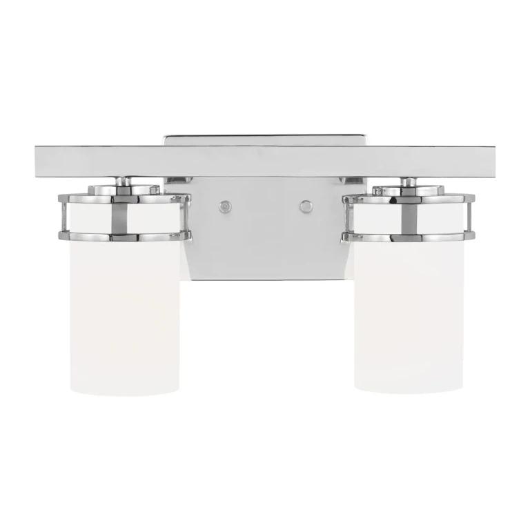 Sea Gull Robie 2-Light Bathroom Vanity Light in Chrome - 4421602-05