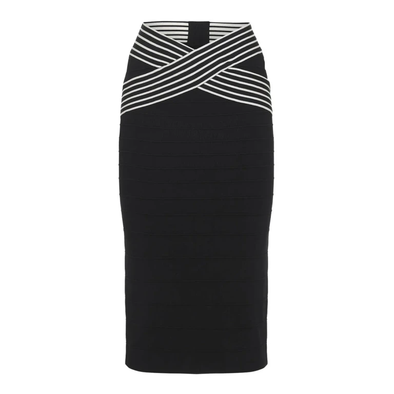 Elisabetta Franchi Jupe Midi - Noir