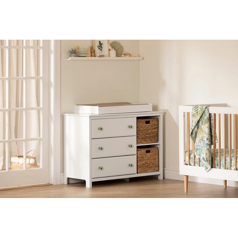 Balka White Changing Table Dresser - South Shore