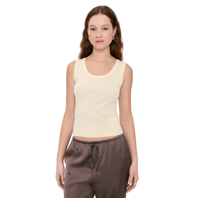 Enza Costa Supima Baby Rib Tank Flan M