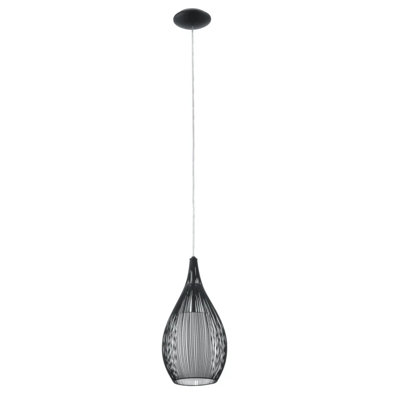 Black One Light Pendant from the Razoni Collection