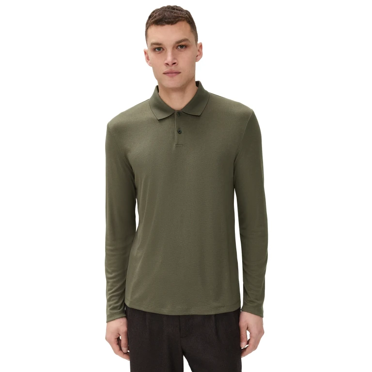 Theory Goris 长袖 Polo 衫 (Anemone Milano Tarmac)