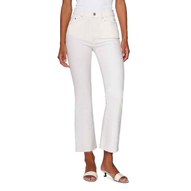 DL1961 Bridget Bootcut High Rise Instasculpt Crop Jeans in White