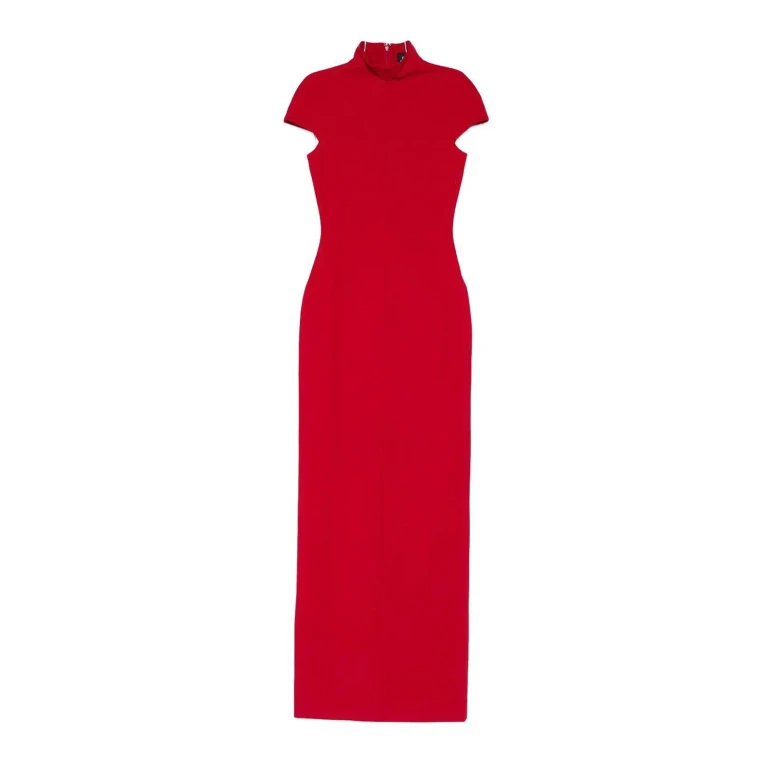 Solace London Maxi Robe - Rouge