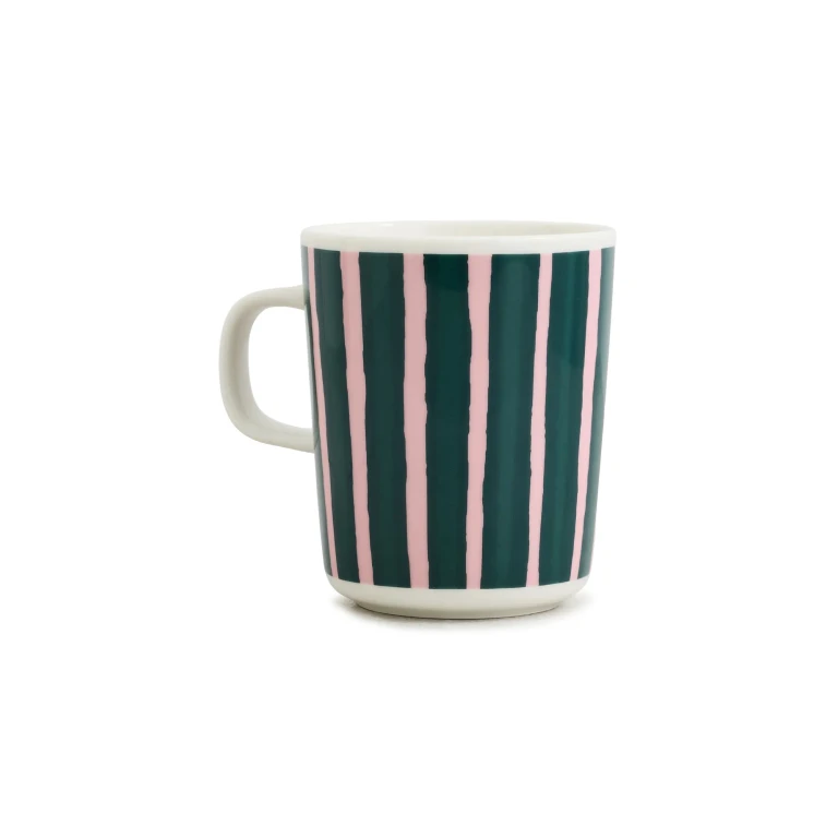 Marimekko Oiva Piccolo Mug White/Pink/Orange One Size
