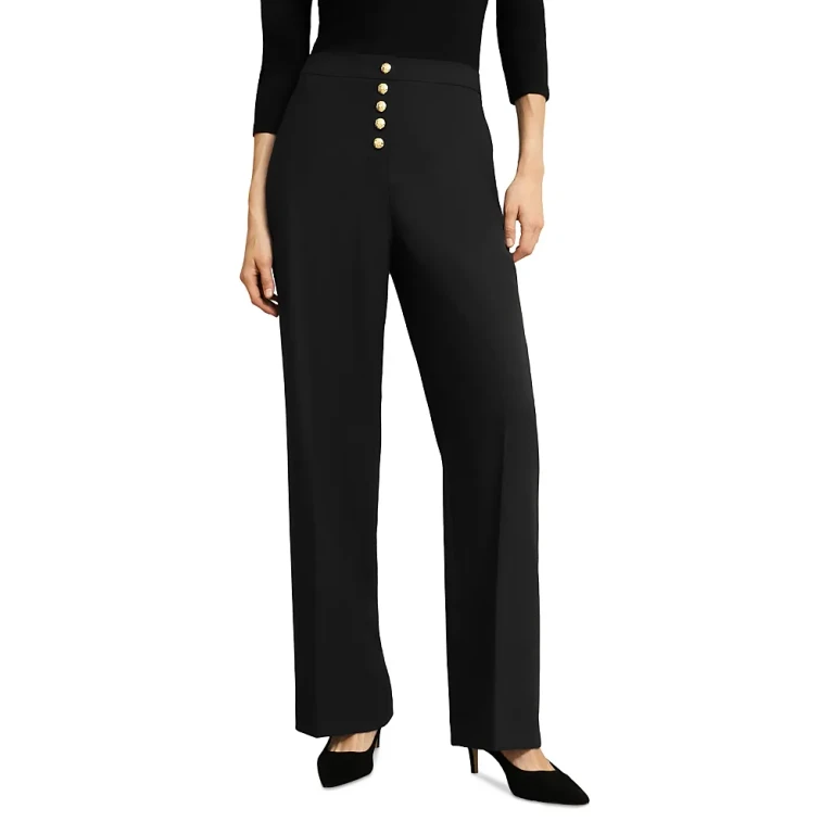 Hobbs London Highclere Button Fly Pants
