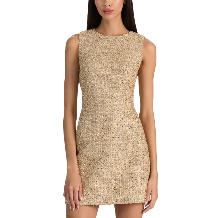 Alice and Olivia Cade Sleeveless Shift Mini Dress
