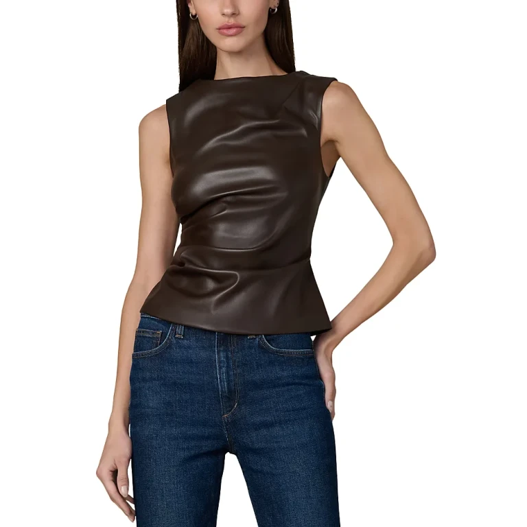 Joe's Jeans The Meg Faux Leather Top