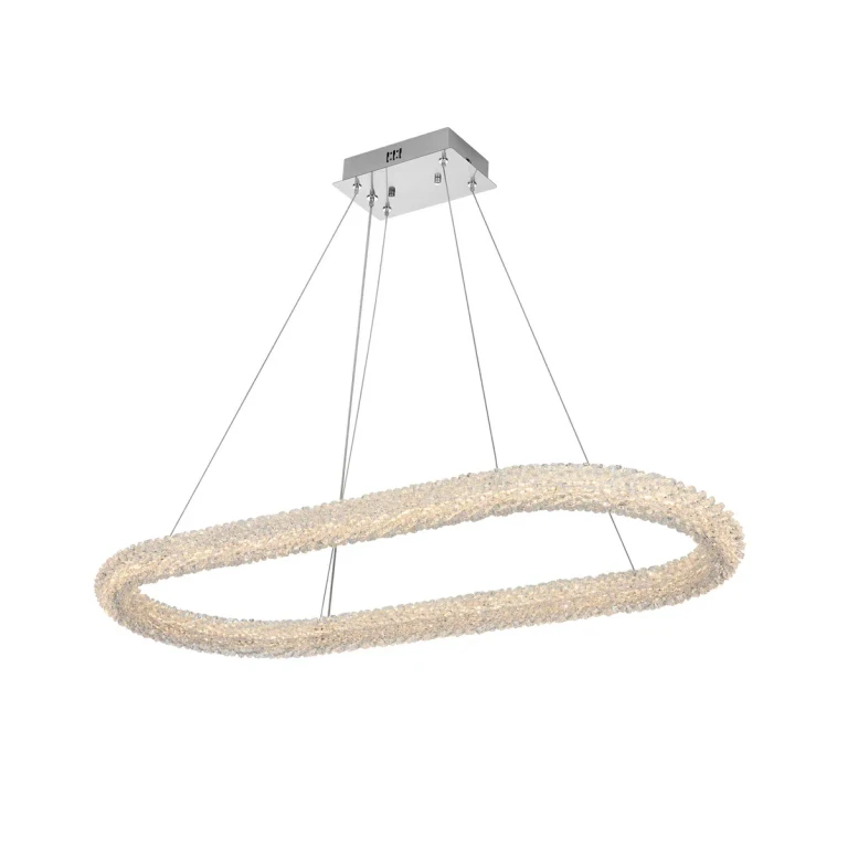 Chrome LED Chandelier from the Bowen Collection