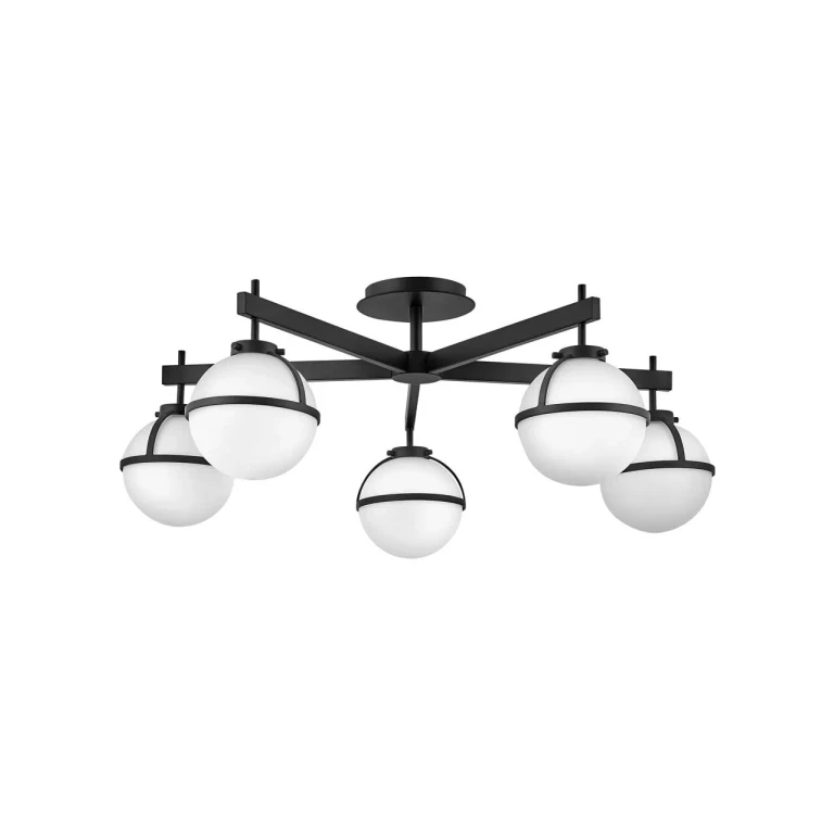 Black LED Semi-Flush Mount from the Hollis Collection