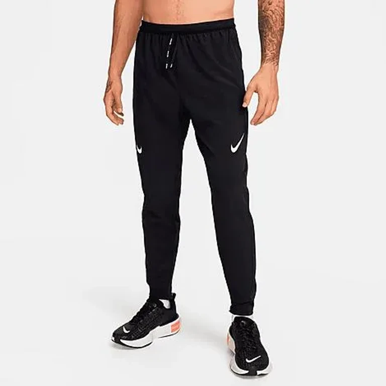 Nike Men's AeroSwift Dri-FIT ADV Running Pants in Black/Summit White Size: XS