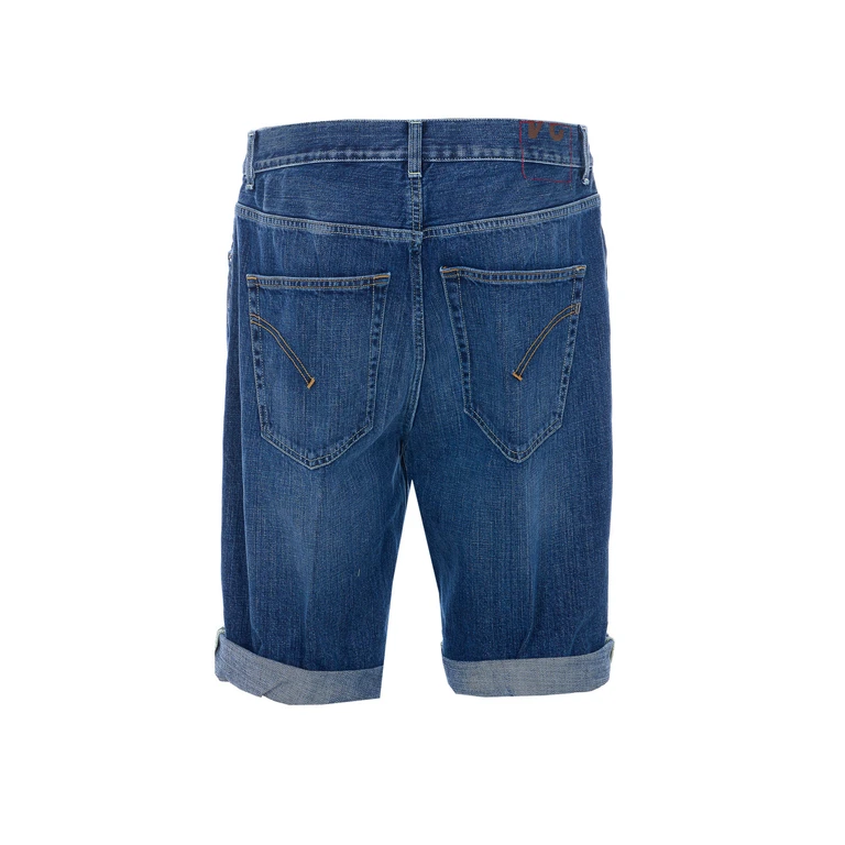 Dondup Shorts Blue Cotton - Men