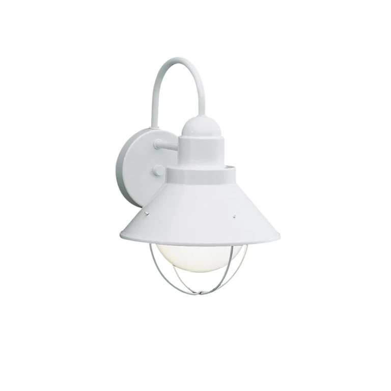 Seaside Outdoor Wall Lantern in White