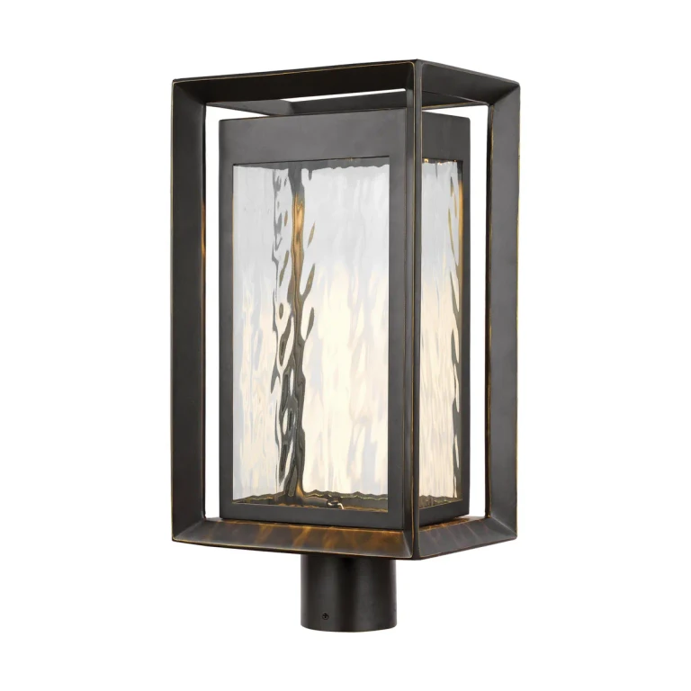 Antique Bronze LED Post Lantern from the Urbandale Collection