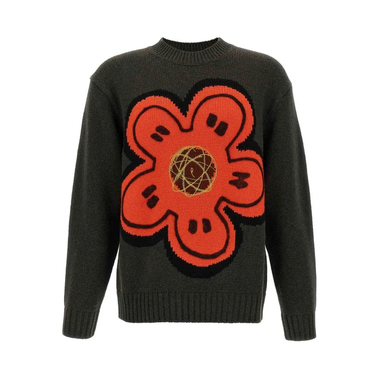 Kenzo Pull Col Rond - Vert