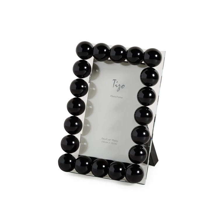 Tizo Design Crystal Glass Ball Frame 4x6 Black One Size