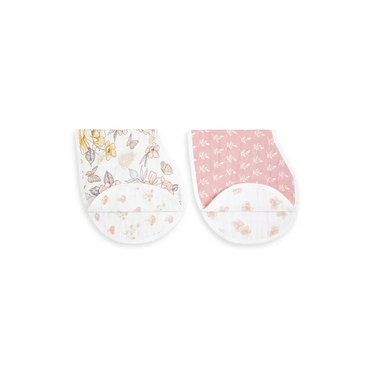 Aden and Anais Muslin Reversible Burpy Bibs, 2 Pack