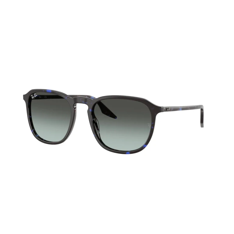 Ray Ban Blue Vintage Gradient Black Square Unisex Sunglasses RB2203 1430GK 55