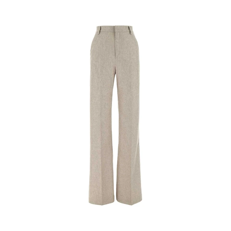 The Andamane Melange Grey Stretch Wool Blend Pant