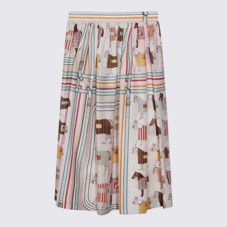 Fendi Skirts Pink/multi _co Se - Kids