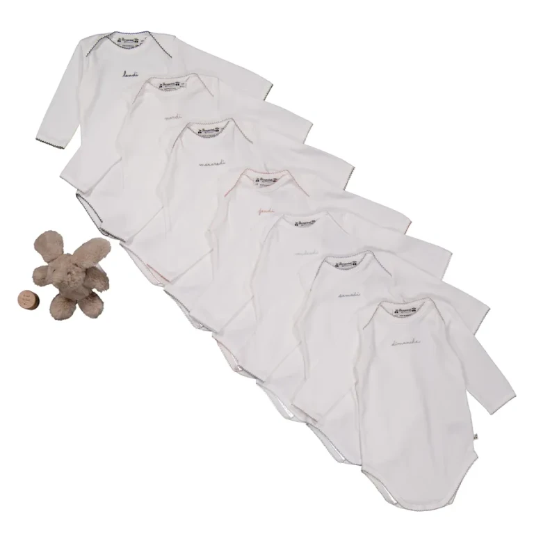 Bonpoint Mixed Set Of Weekly Cotton Onesies