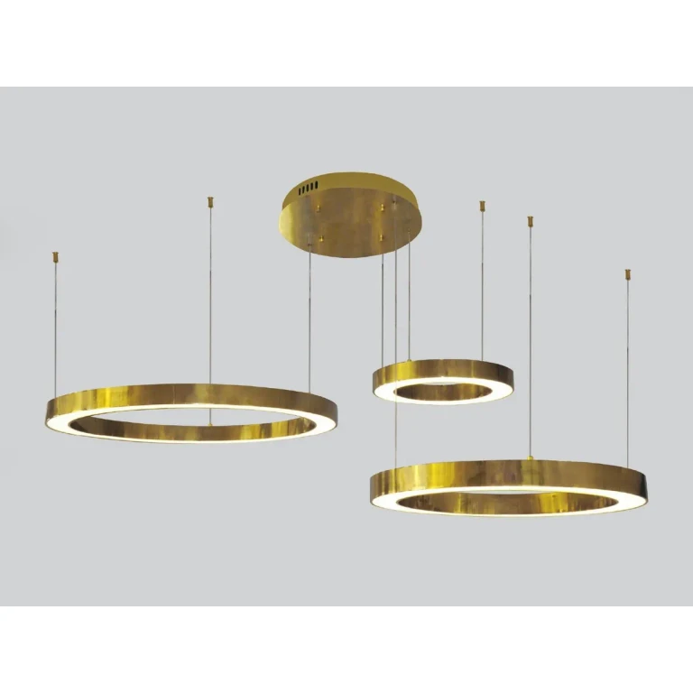 Polished Brass LED Chandelier from the Aria Collection