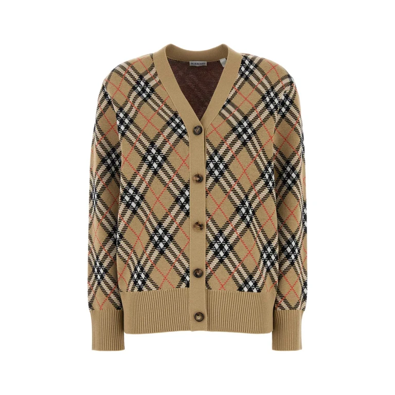 Burberry Embroidered Wool Blend Cardigan