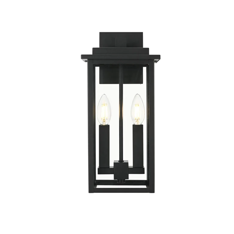 Black Outdoor Wall Sconce from the Kaysen Collection