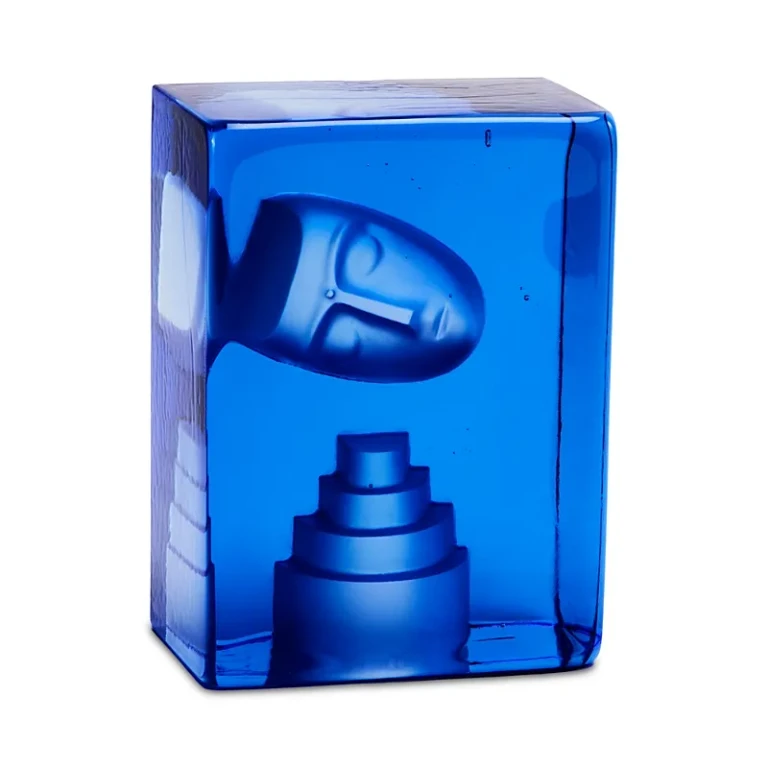 Kosta Boda Azur Dream Blue Molded Glass Decor