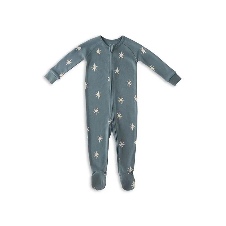 Pehr Unisex Starry Midnight Ribbed Footie Sleeper - Baby