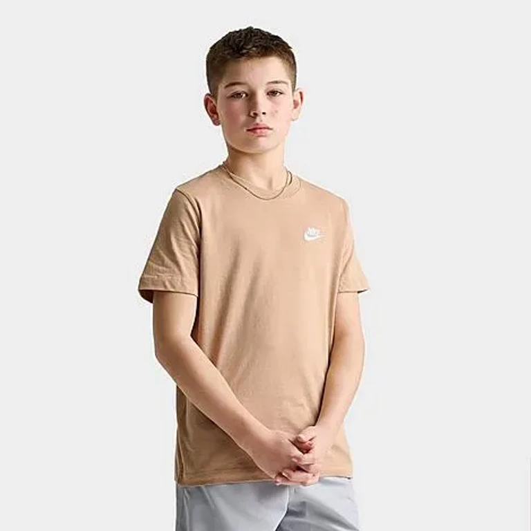 Nike Big Kids Sportswear T-Shirt in Hemp Size: Small