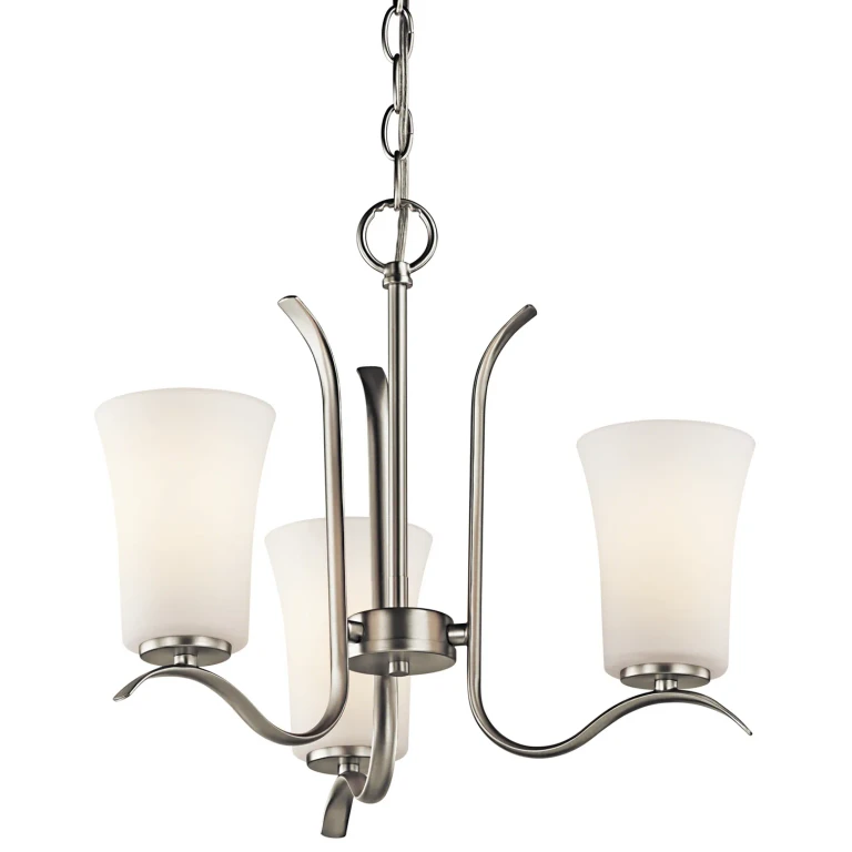 Armida 3-Light Chandelier in Brushed Nickel