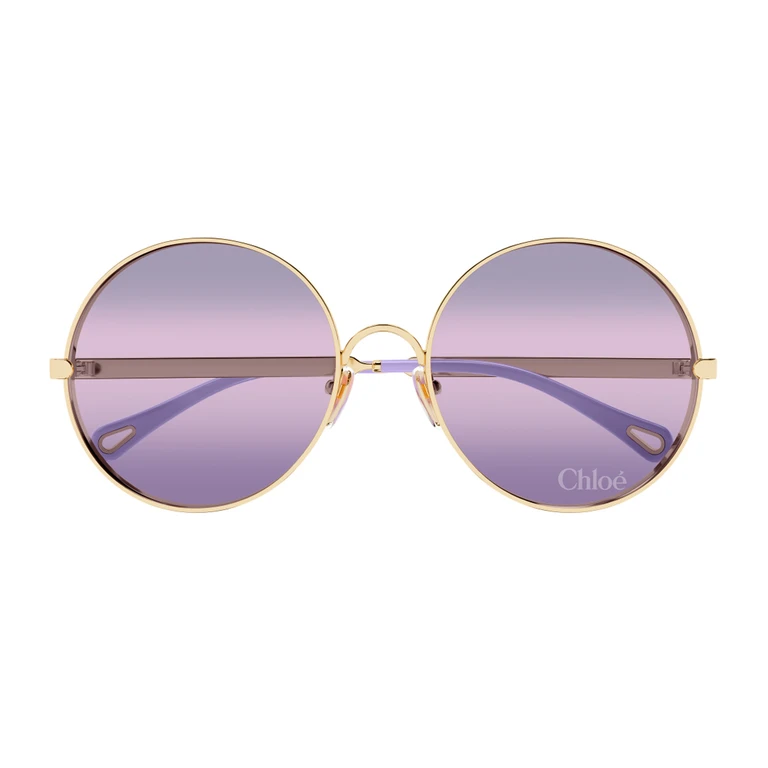 Chloé CH0321S Aly - Linea 002 Gold Violet Oro Metal Occhiali Da Sole - Women