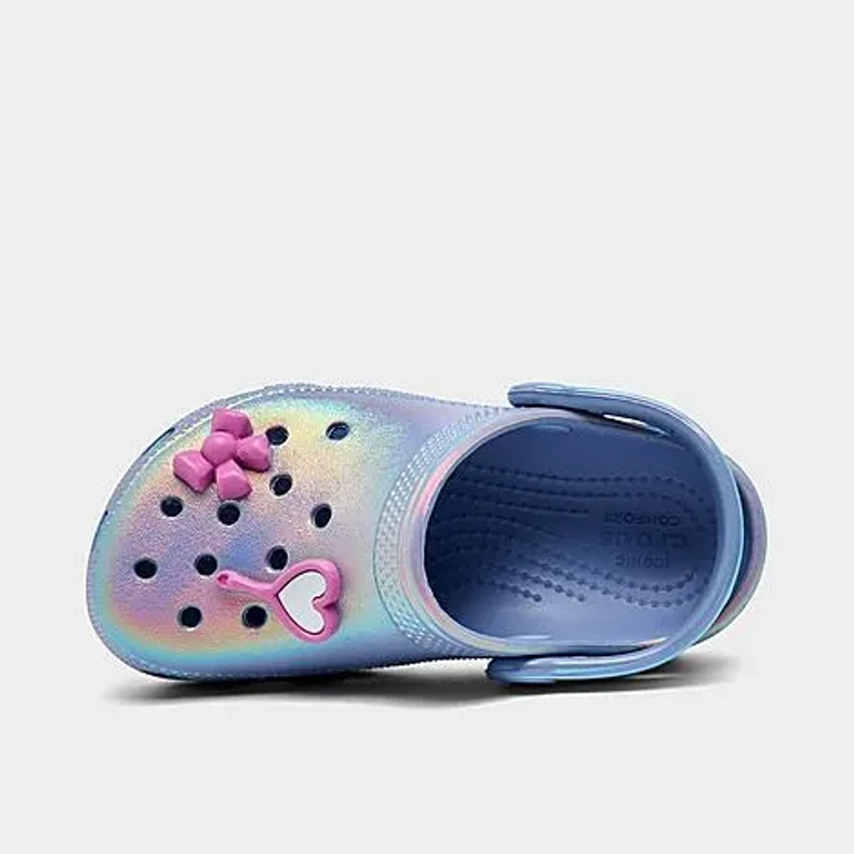 Girls' Toddler Sleepover Party Classic Clog Shoes in Blue Haze Size: 4.0