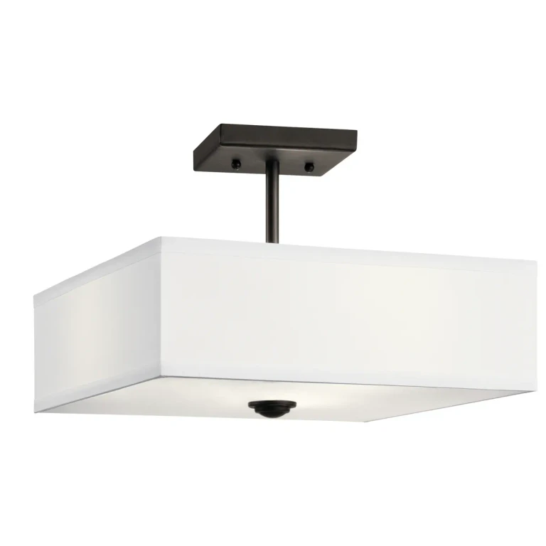 Shailene Semi Flush 3-Light in Olde Bronze
