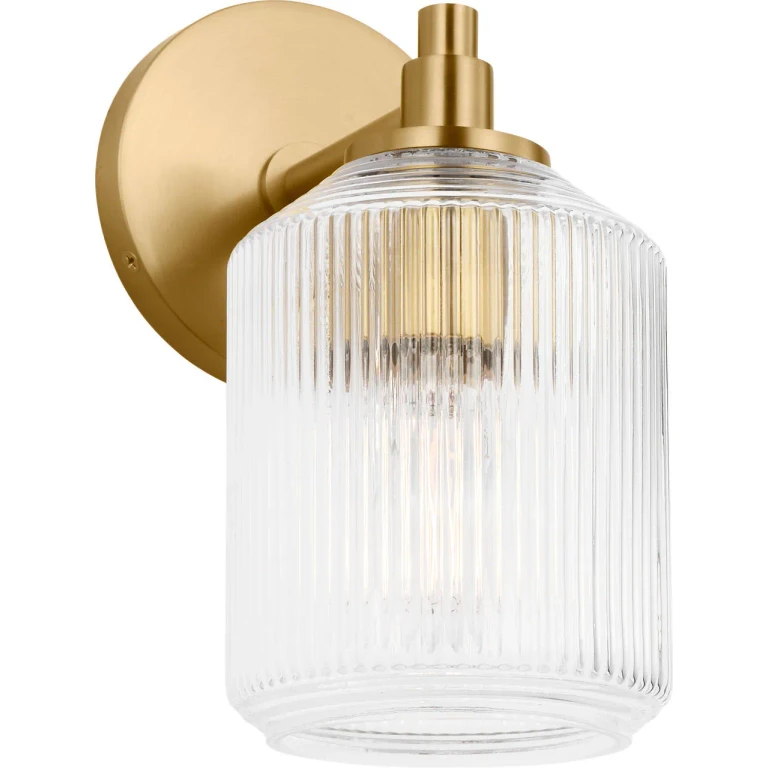 Burnished Brass Bathroom Vanity Light from the Barstow Collection