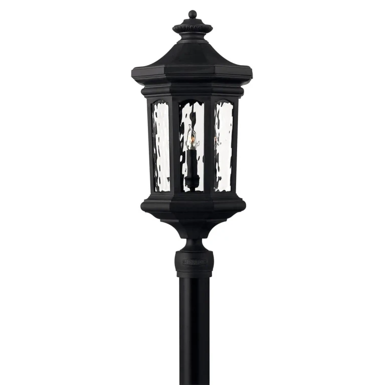 Museum Black LED Post Top Pier Mount from the Raley Collection