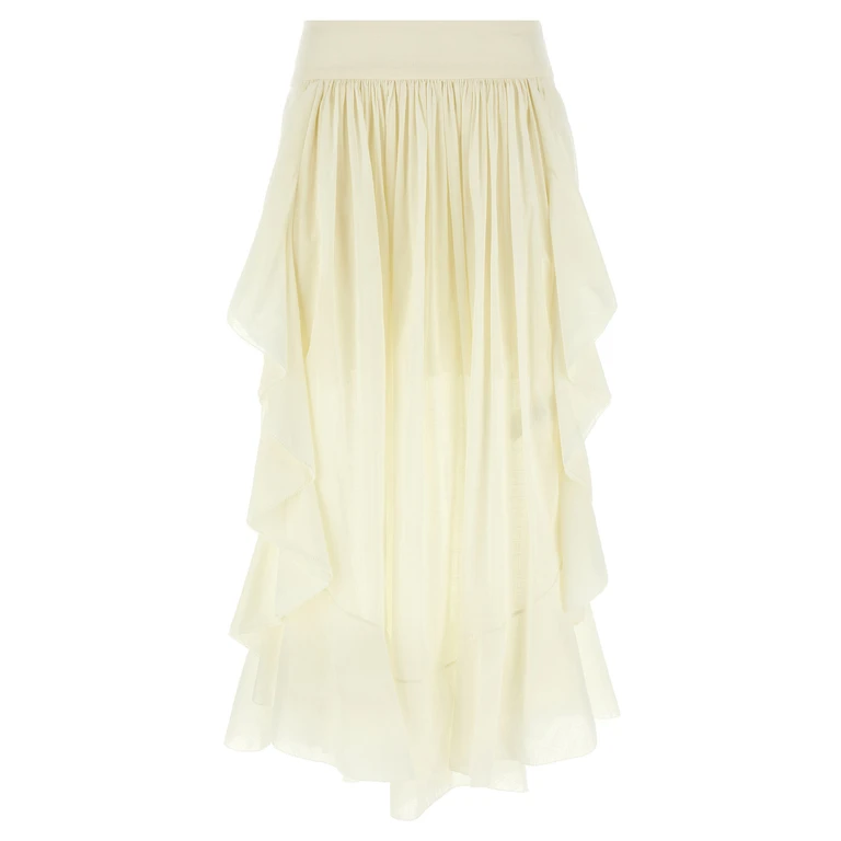 Zimmermann Jupe Longue - Blanc