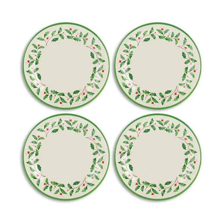 Lenox Holiday 4 Piece Melamine Dinner Plate Set