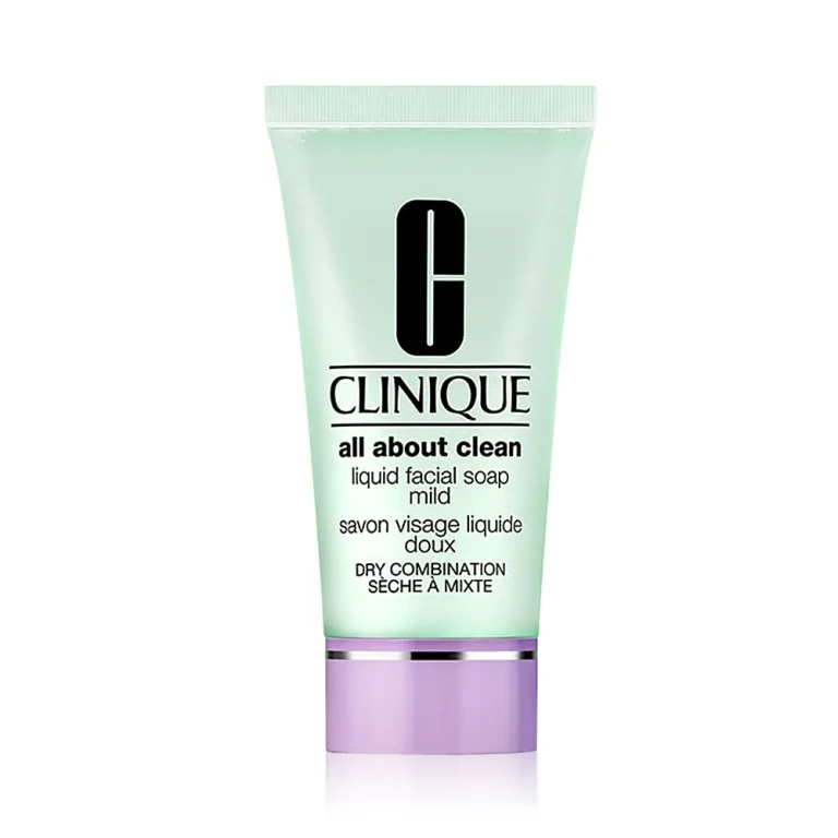 Clinique Mini All About Clean Liquid Facial Soap Mild for Dry to Dry/Combination Skin 1 oz.